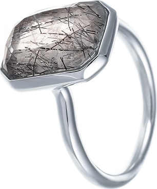 Кольцо с кварцами из серебра (арт. 758361)