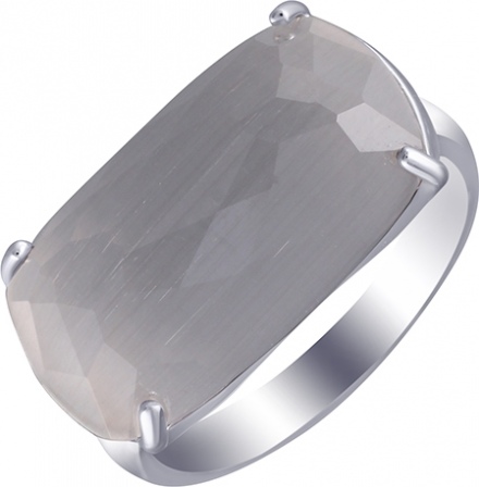 Кольцо с стеклом из серебра (арт. 763856)