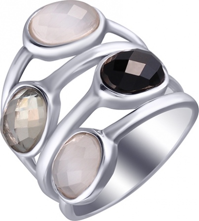 Кольцо с стеклом из серебра (арт. 763985)