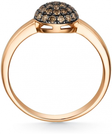 Кольцо с 34 бриллиантами из красного золота (арт. 802172)
