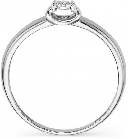 Кольцо с 1 бриллиантом из белого золота (арт. 804053)