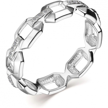 Кольцо с 24 бриллиантами из белого золота (арт. 805031)
