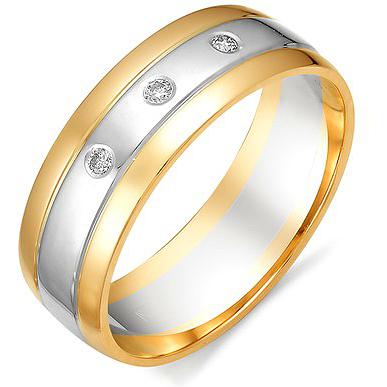 Кольцо с бриллиантами из красного золота (арт. 811201)