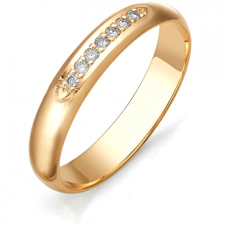 Кольцо с бриллиантами из красного золота (арт. 811278)