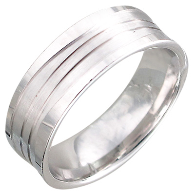 Обручальное кольцо из серебра (арт. 820711)