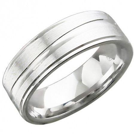 Обручальное кольцо из серебра (арт. 821716)