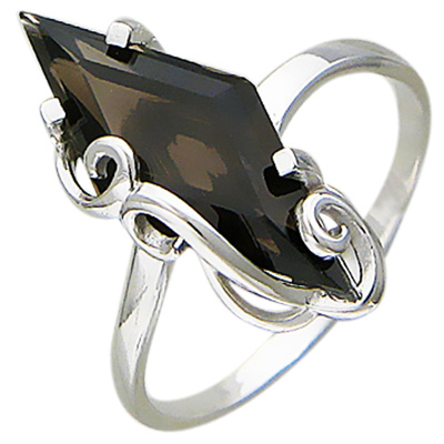 Кольцо с раухтопазом из серебра (арт. 822722)