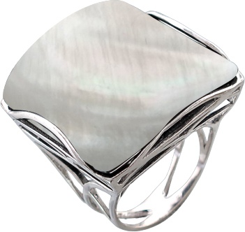 Кольцо с перламутром из серебра (арт. 824055)