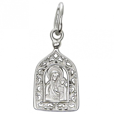 Подвеска-иконка "Богородица Казанская" из серебра (арт. 826729)