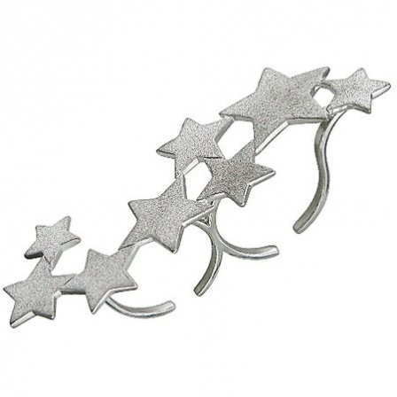 Кольцо Звезды на два пальца из серебра (арт. 829309)