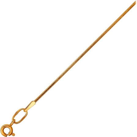 Цепочка плетения "Шнурок" из красного золота (арт. 829877)
