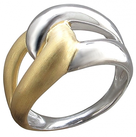 Кольцо из серебра с позолотой (арт. 831934)