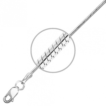 Цепочка плетения "Шнурок" из серебра (арт. 832493)