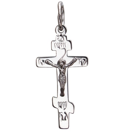 Крестик из серебра (арт. 834017)