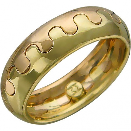 Кольцо из комбинированного золота (арт. 835312)