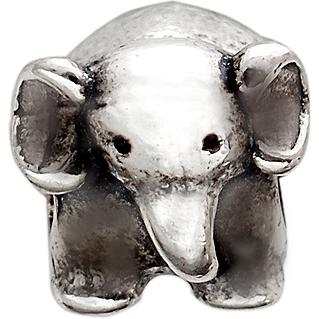 Подвеска Шарм Слон из чернёного серебра (арт. 838785)