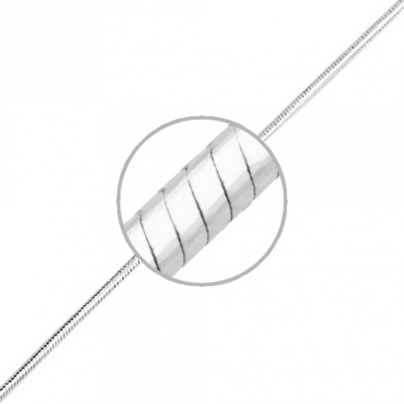 Цепочка плетения "Шнурок" из серебра (арт. 843090)
