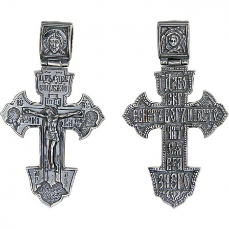 Крестик из чернёного серебра (арт. 848981)