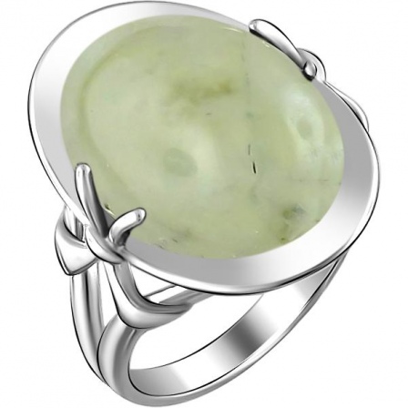 Кольцо с хризопразами из серебра (арт. 853728)