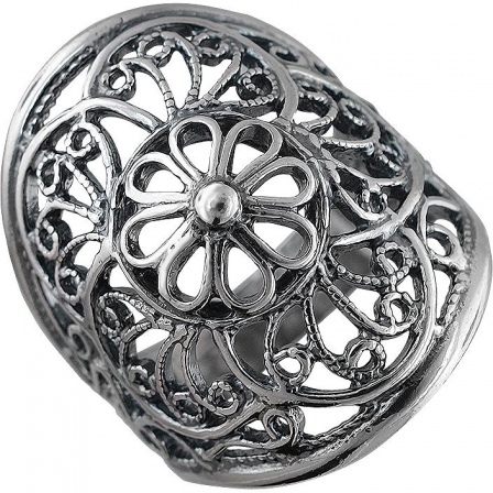 Кольцо из чернёного серебра (арт. 856176)