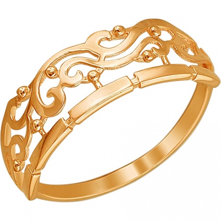 Кольцо из красного золота (арт. 857568)