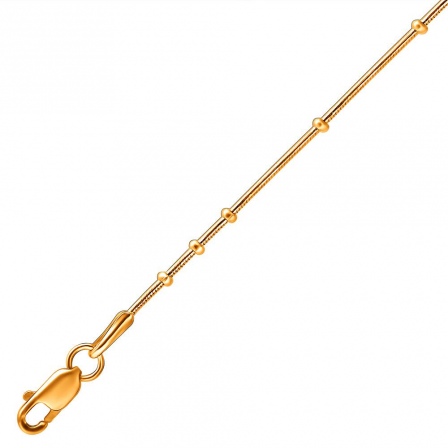 Цепочка плетения "Шнурок" из красного золота (арт. 861846)
