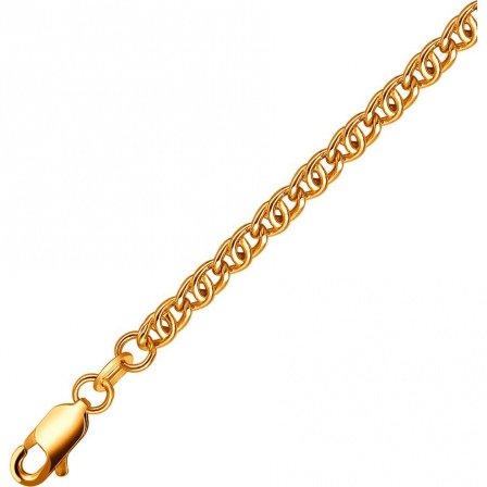 Цепочка декоративного плетения из красного золота (арт. 865656)