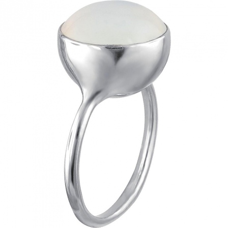 Кольцо с лунным камнем из серебра (арт. 865715)