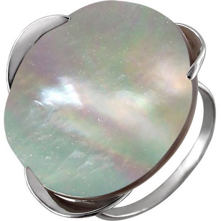 Кольцо с перламутром из серебра (арт. 865724)