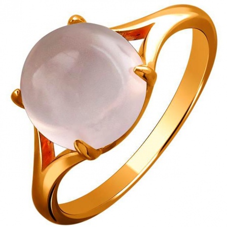 Кольцо с 1 кварцем из красного золота (арт. 867005)