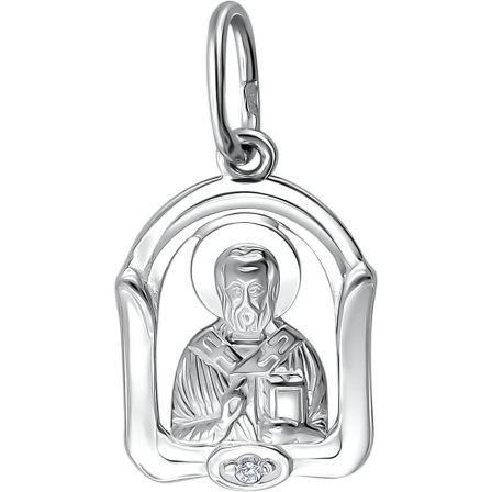 Подвеска-иконка "Святой Николай" из серебра (арт. 870322)