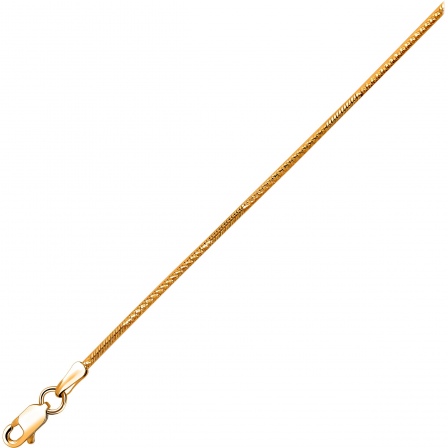 Цепочка плетения "Шнурок" из красного золота (арт. 870543)