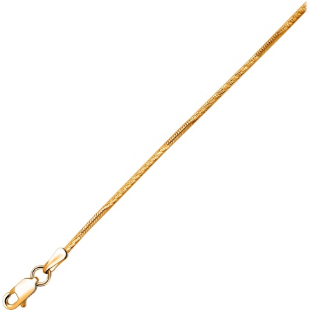 Цепочка плетения "Шнурок" из красного золота (арт. 870544)