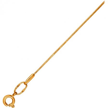 Цепочка плетения "Шнурок" из красного золота (арт. 872459)