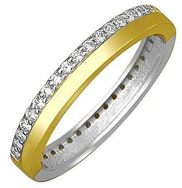 Кольцо с сапфирами и бриллиантами из комбинированного золота (арт. 874064)
