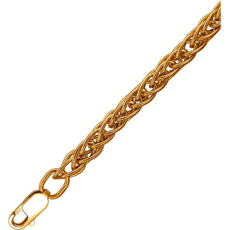 Цепочка декоративного плетения из красного золота (арт. 875845)