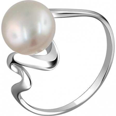 Кольцо с 1 жемчугом из серебра (арт. 876166)