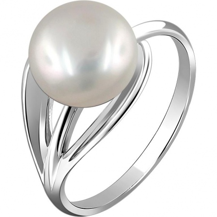 Кольцо с 1 жемчугом из серебра (арт. 876168)
