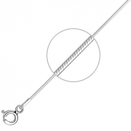 Цепочка плетения "Шнурок" из серебра (арт. 879428)