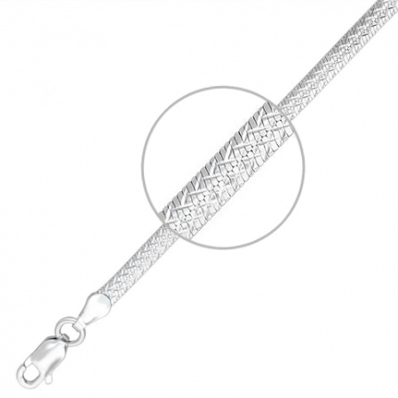 Цепочка плетения "Монреаль" из серебра (арт. 879718)