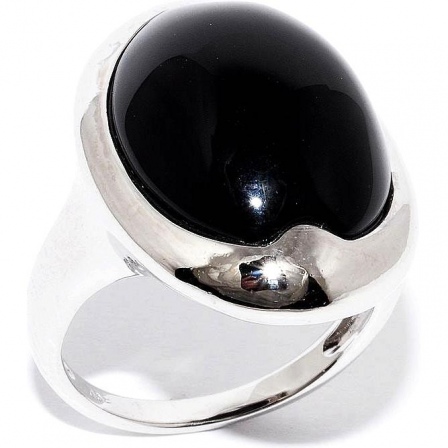 Кольцо с ониксами из серебра (арт. 906220)