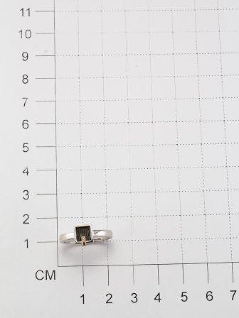 Кольцо с 1 бриллиантом из серебра и золота (арт. 2055337)