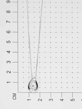 Колье Капля с 1 бриллиантом из серебра (арт. 2056016)