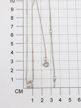 Колье с 4 фианитами из серебра (арт. 2057258)
