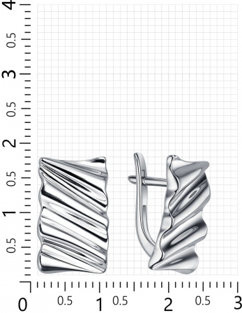 Серьги из серебра (арт. 2410090)