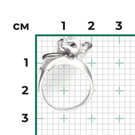 Кольцо с эмалью из серебра (арт. 2445122)