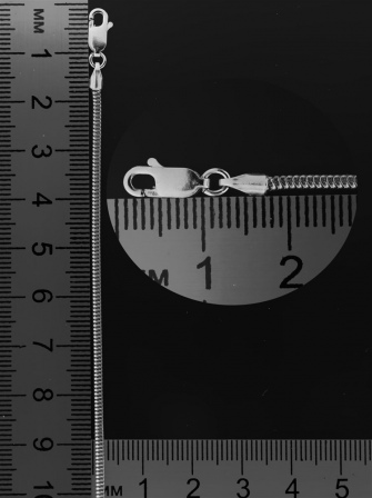 Цепочка плетения "Шнурок" из серебра (арт. 2550150)