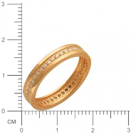 Кольцо с 48 бриллиантами из красного золота  (арт. 301095)