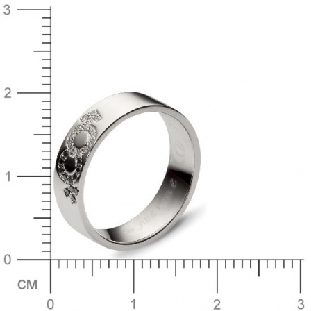 Кольцо с 30 бриллиантами из белого золота  (арт. 301138)