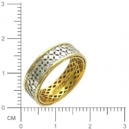 Кольцо с 78 бриллиантами из комбинированного золота 750 пробы (арт. 301184)